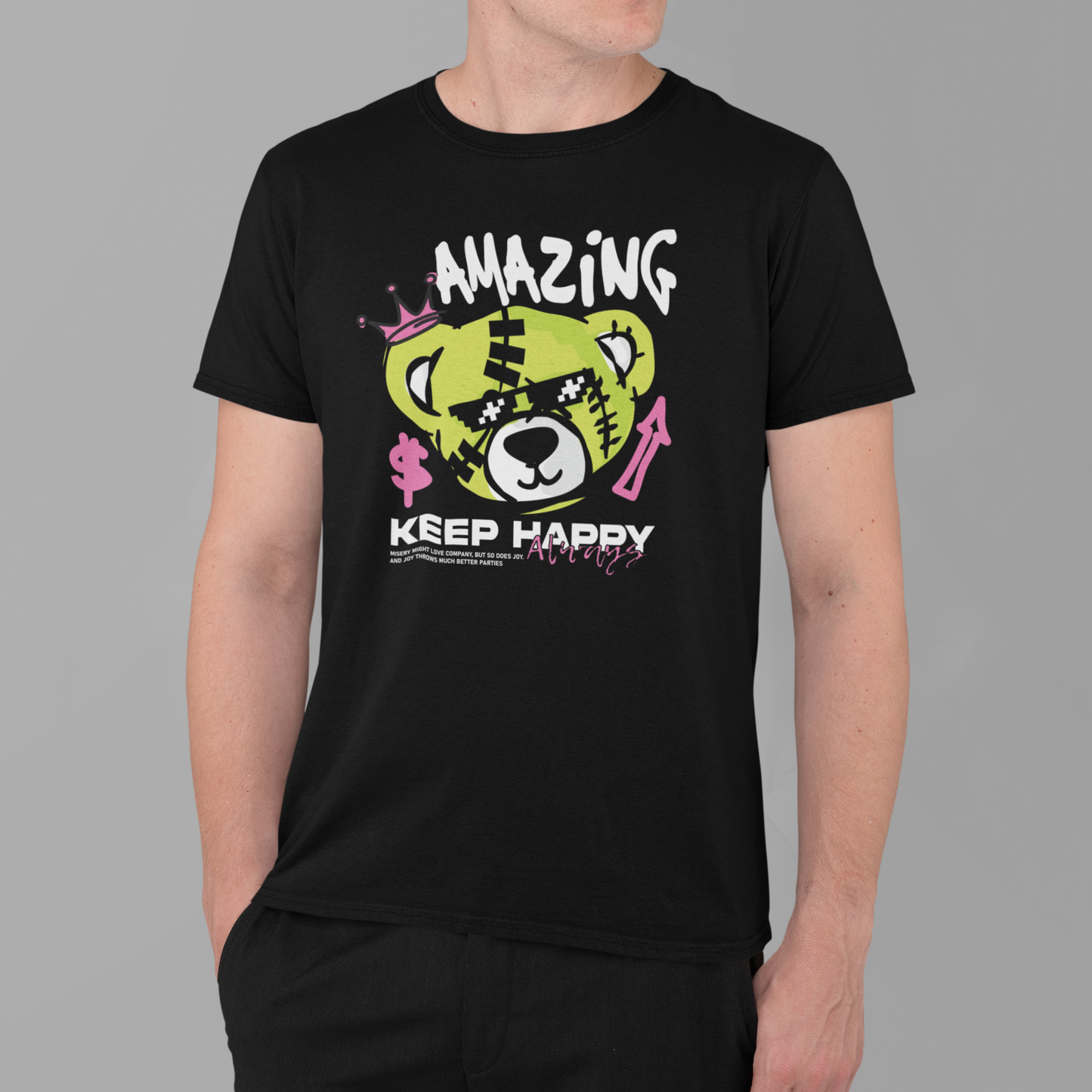 Majica Teddy Amazing keep happy