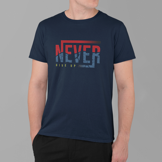 Majica Never give up